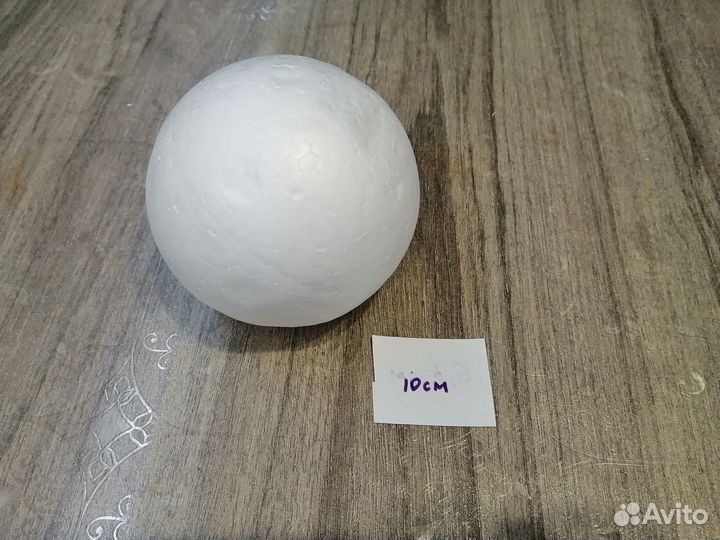 Шар пенопласт, сердце из ротанга, тейплента, глина