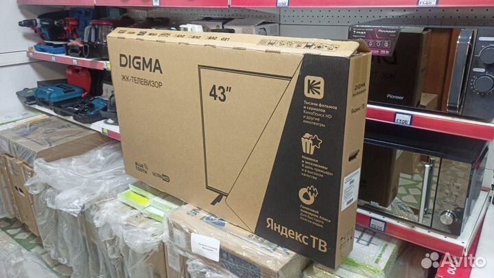 Телевизор Digma 43 UHD SMART 4к с Алисой