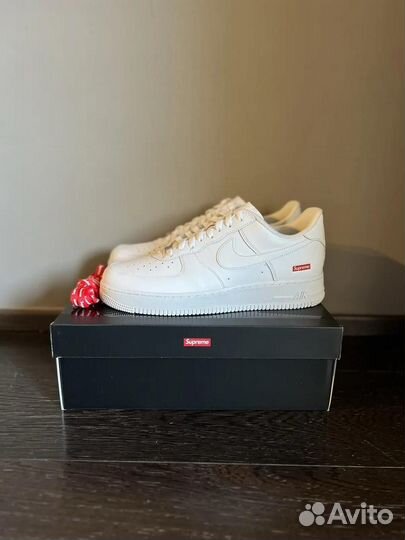 Nike air force 1 x Supreme белые