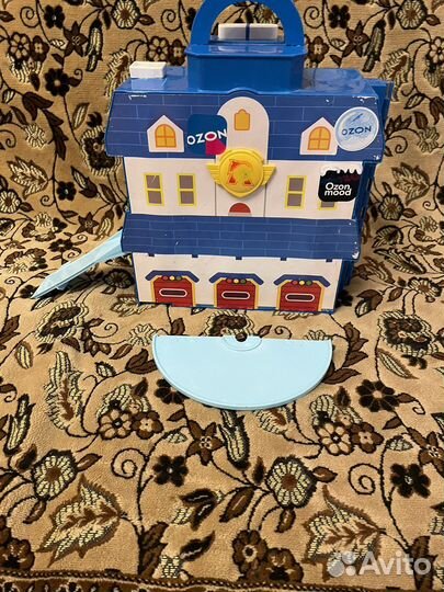 Робокар поли, бокс с машинками