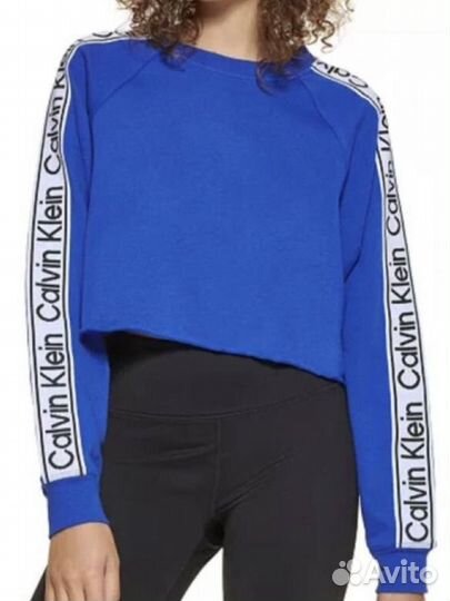 Кофта кроп укорочення кофта лонгслив calvin klein