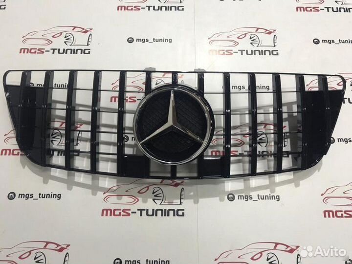 Решетка ML-Class w164 GT Хром звезда Black