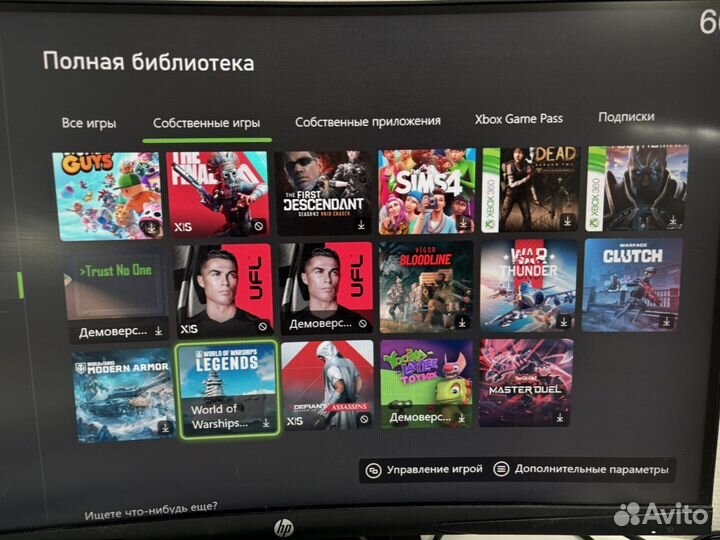 Xbox one x 1tb с играми