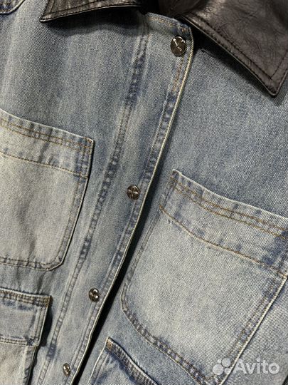 Удлиненная джинсовка Miu Miu