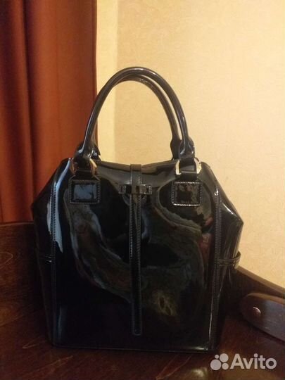 Сумка женская натуральная лаковая кожа RiaRosa