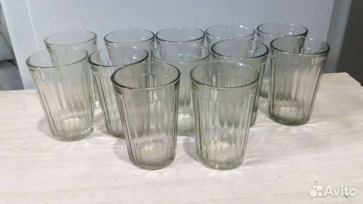 Стаканы граненые СССР 200 г, 12 шт