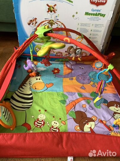 Музыкальный развивающий коврик с игрушками