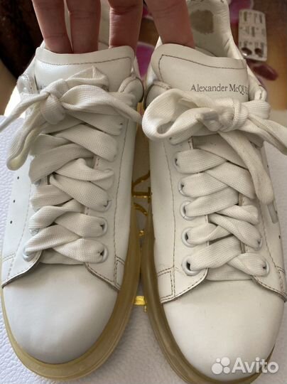 Кожаные кроссовки mcqueen