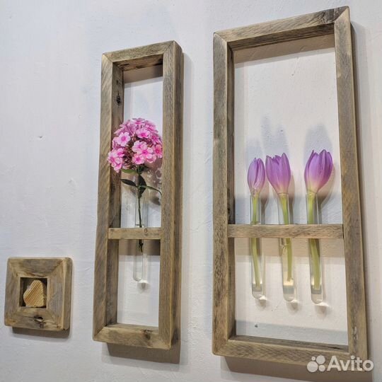 Рамка с пробирками для живых цветов