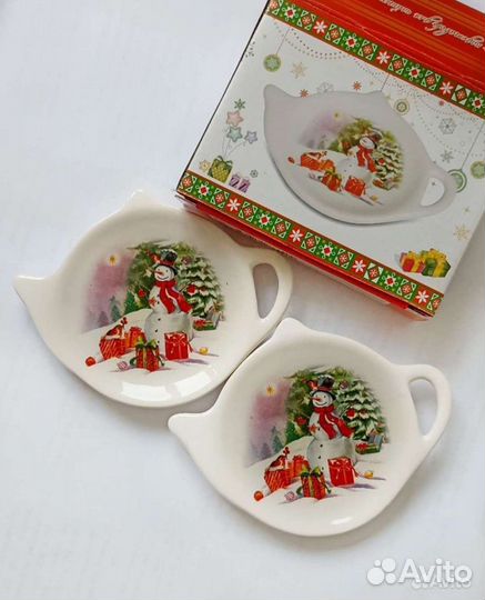 Новый набор подставок для чайных пакетиков 2шт