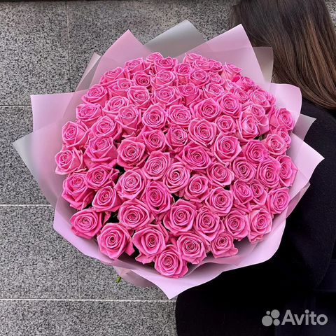 Монобукет из 75 роз