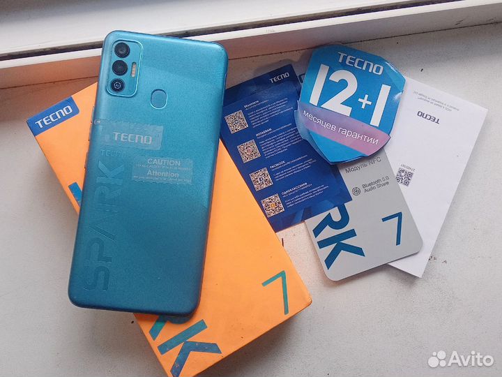 TECNO Spark 7, 4/64 ГБ