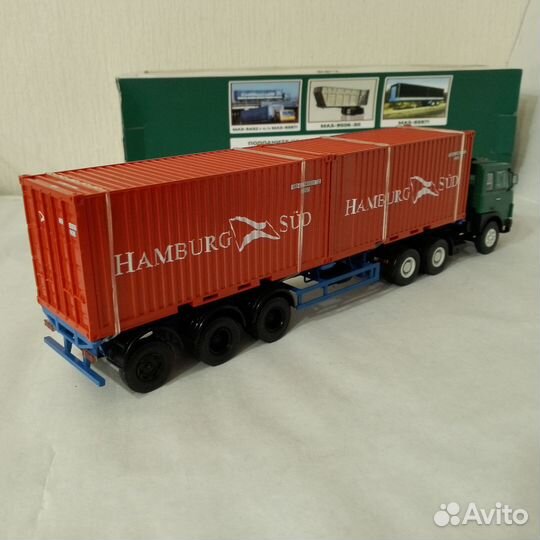 Модель 143 СССР Контейнеровоз Маз 938920 + Тягач