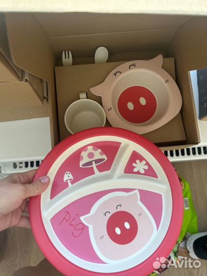 Детская посуда из бамбука