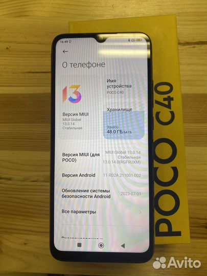 Xiaomi poco c40 64Gb