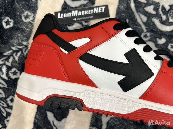 Off White Out of Office Red/Black Sneakers