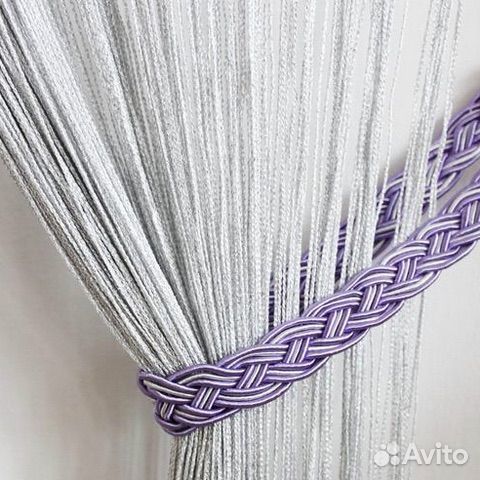 Шторы тюль нити кисея с люрексом разн цвета