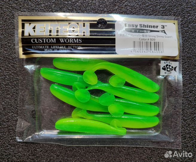 Силиконовая приманка Keitech Easy Shiner