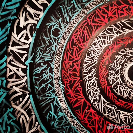 Роспись стен граффити, каллиграфия, леттеринг