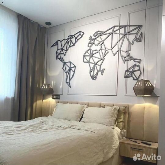 Интерьерная карта мира