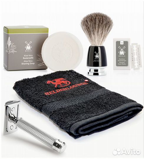 Полотенце для бритья, махровая текстура, хлопок