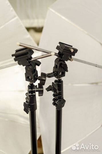 Мобильный зонт и стойка под накамерную вспышку