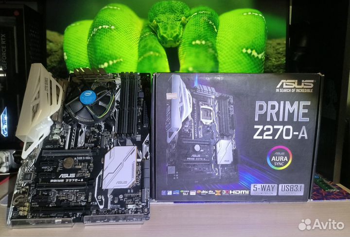 Материнская плата с процессором Asus prime Z270-A