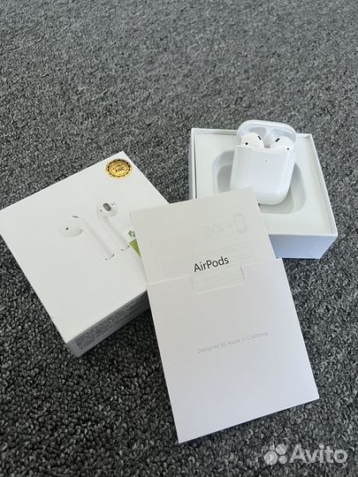 Airpods 2 с беспроводной зарядкой Premium новые