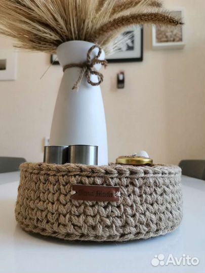 Корзина из джута