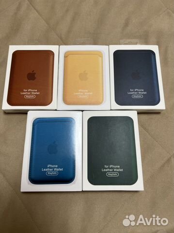 Apple Leather wallet magsafe чехол кошелек