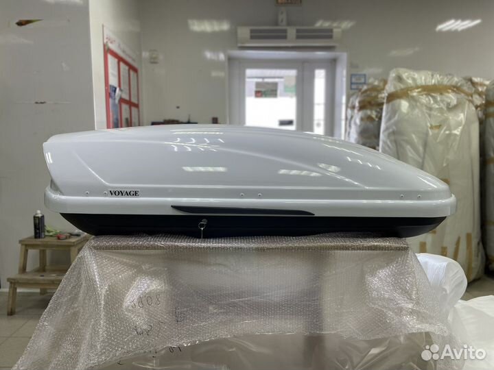 Автобокс Voyage 440л 175см цвет Белый глянец