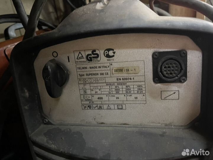 Инвертор сварочный Telwin superior 300c