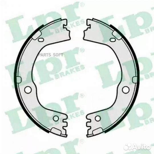LPR 01177 Колодки тормозные барабанные 01177