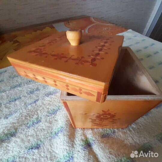 Шкатулка деревянная СССР
