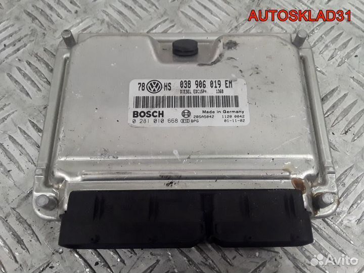 Эбу Volkswagen Passat B5+ 1.9 AVB 038906019EM