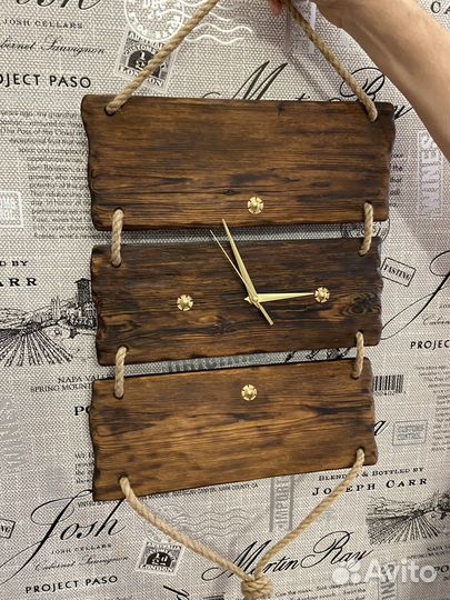 Часы настенные деревянные