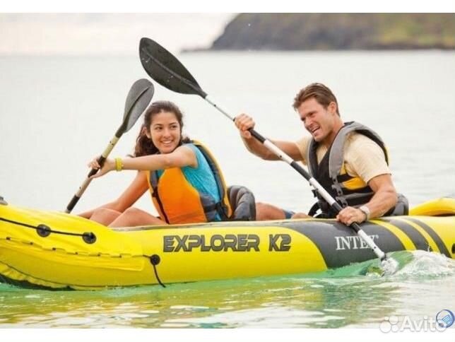 Лодка / байдарка надувная двухместная Intex 68307