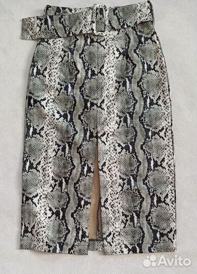 Юбка кожаная