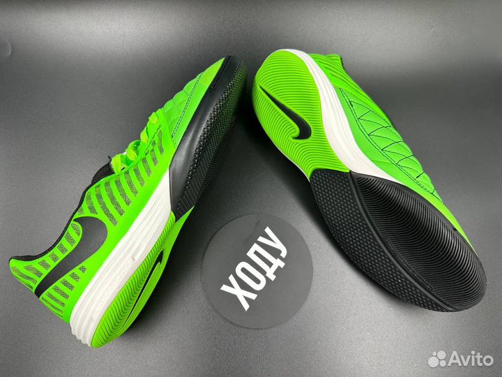 Футалки nike lunar gato green