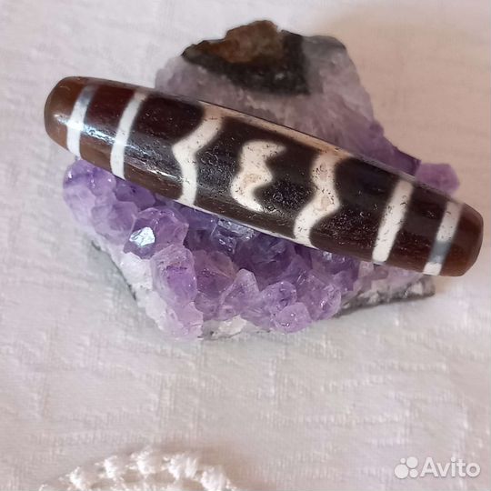 Старая бусина Дзи гаруда - мощнейшая защита