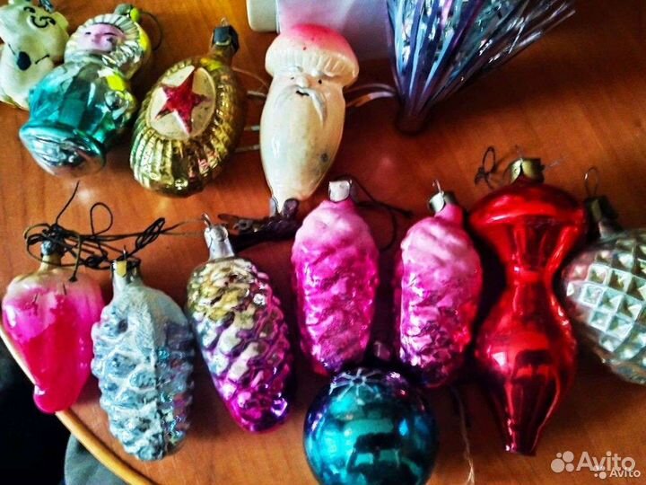 Елочные игрушки СССР на прищепке