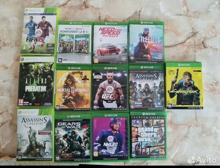 Игры на xbox One s и 360