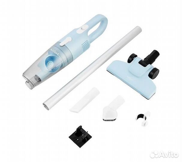Пылесос вертикальный Kitfort кт-586-2 голубой