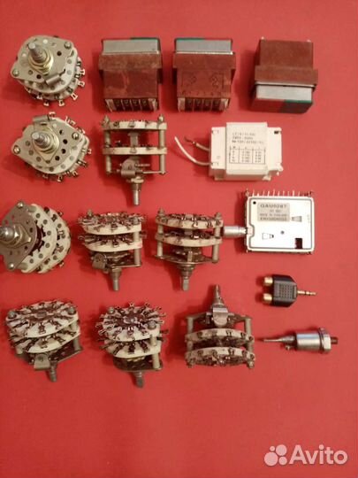 Галетные переключатели транзисторы кнопки