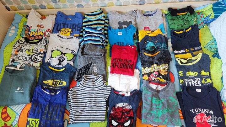 Вещи пакетом на мальчика 122 128