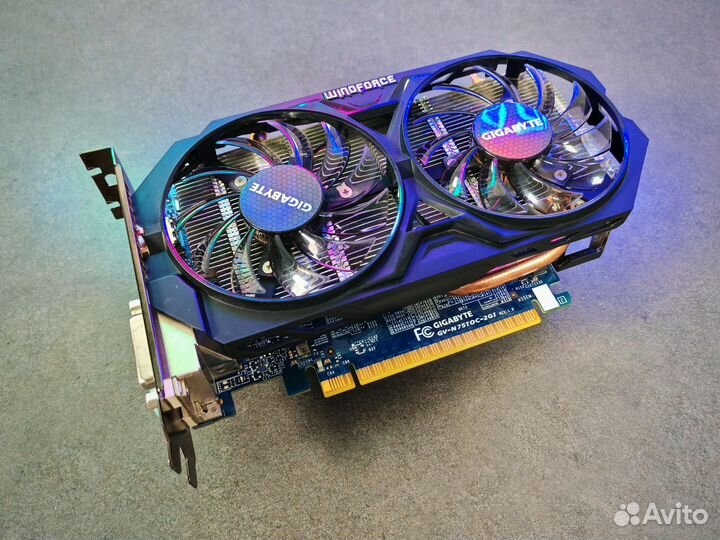 Gigabyte windforce 2X GTX 750TI 2GB
