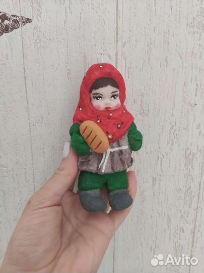 Ватные елочные игрушки