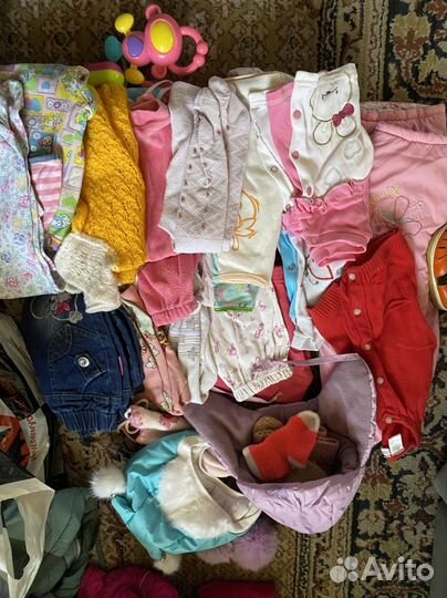 Пакет вещей девочке 0-1 год