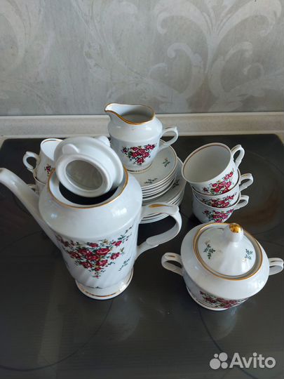 Кофейный сервиз Рижский фарфоровый завод