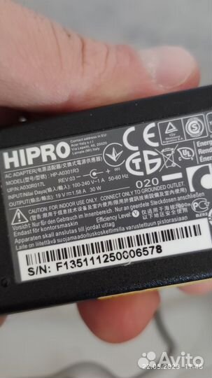 Блок питания для ноутбука монитора Aser HP